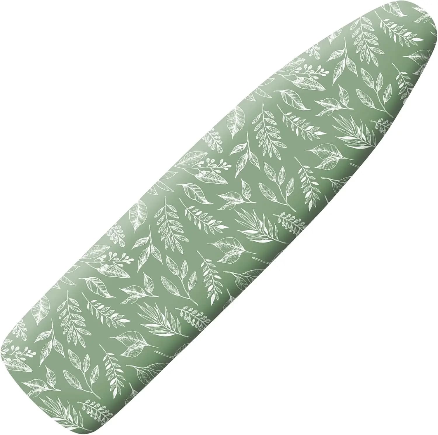 Copri Asse da Stiro Premium 15x54 con Imbottitura Extra Spessa, Design Verde Salvia Resistente alle Bruciature