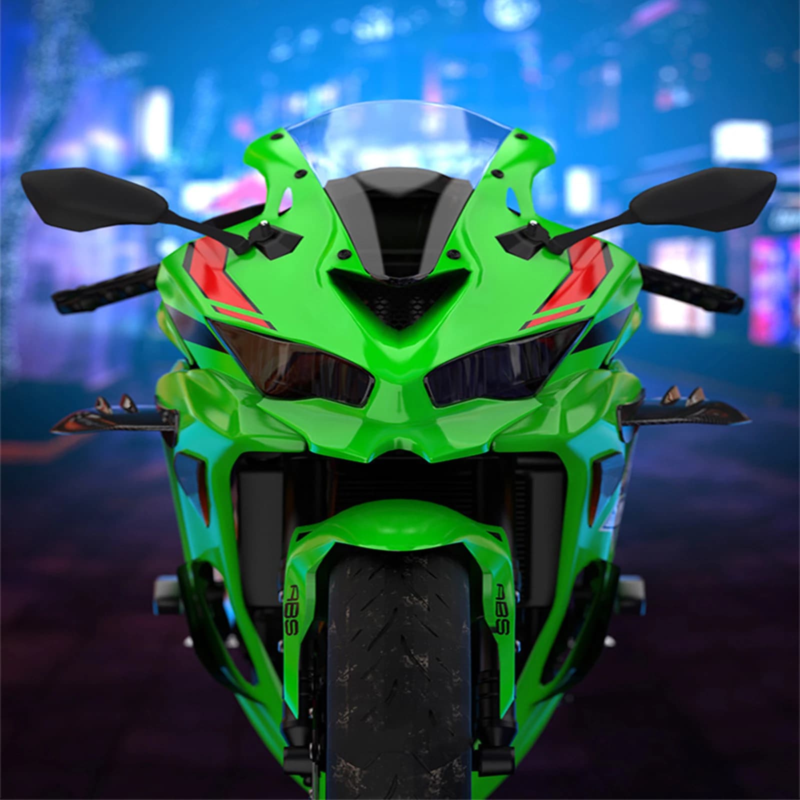 2 pezzi universale per moto Winglet kit ala aerodinamica spoiler moto Winglet aerodinamico spoiler aletta laterale