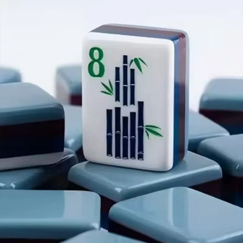 Hot Selling Blue Acrylic Mahjong Tiles, Thickened Wear-resistant Acrylic Mahjong for Cross-border Trade