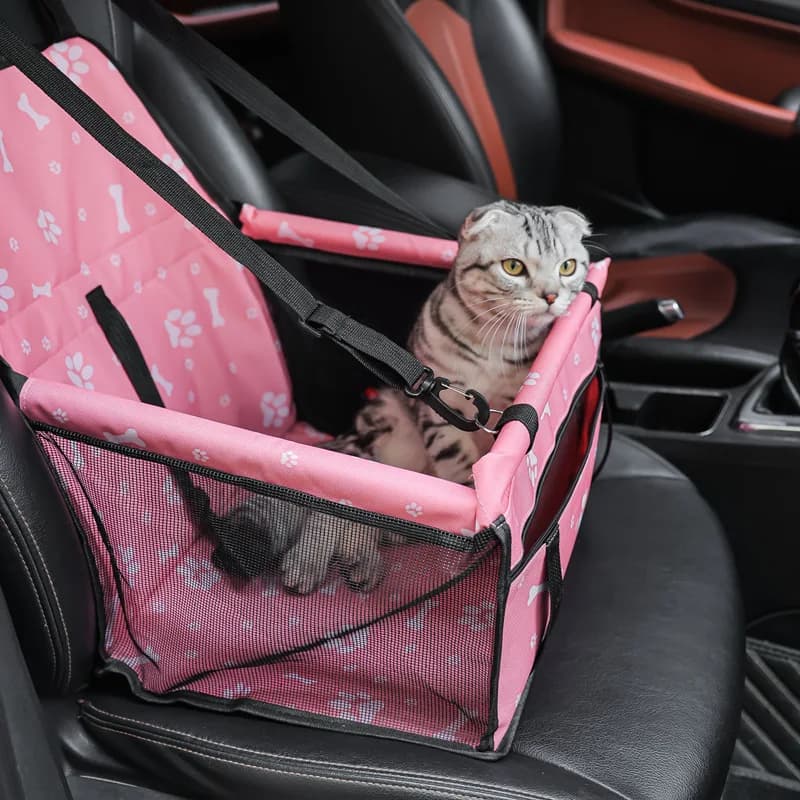 Borse da trasporto per gatti Accessori da viaggio Sedile per cani da compagnia, Sedile rialzato per auto per cani pieghevole Borsa da viaggio Oxford traspirante e impermeabile Cuccioli