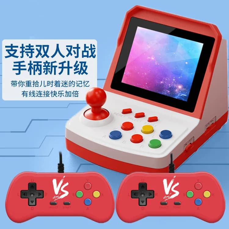 Hot-selling A6Plus game console mini arcade puzzle children's home double 3.2 inches nostalgic retro
