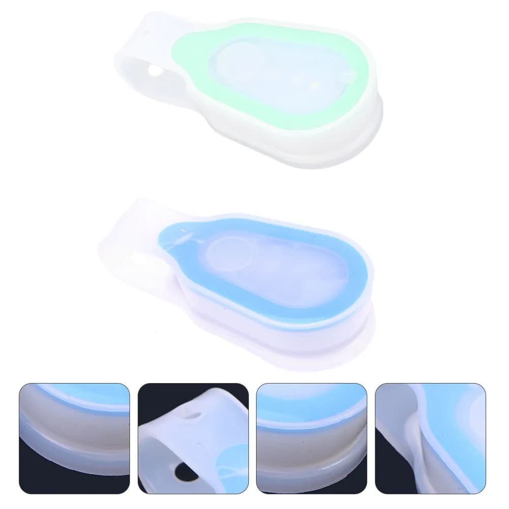 2 Pieces LED Light Flexible Clip for Backpack, Portable, for Belts, Coats, Pockets, Bracelets, Bikes, Reflective vests