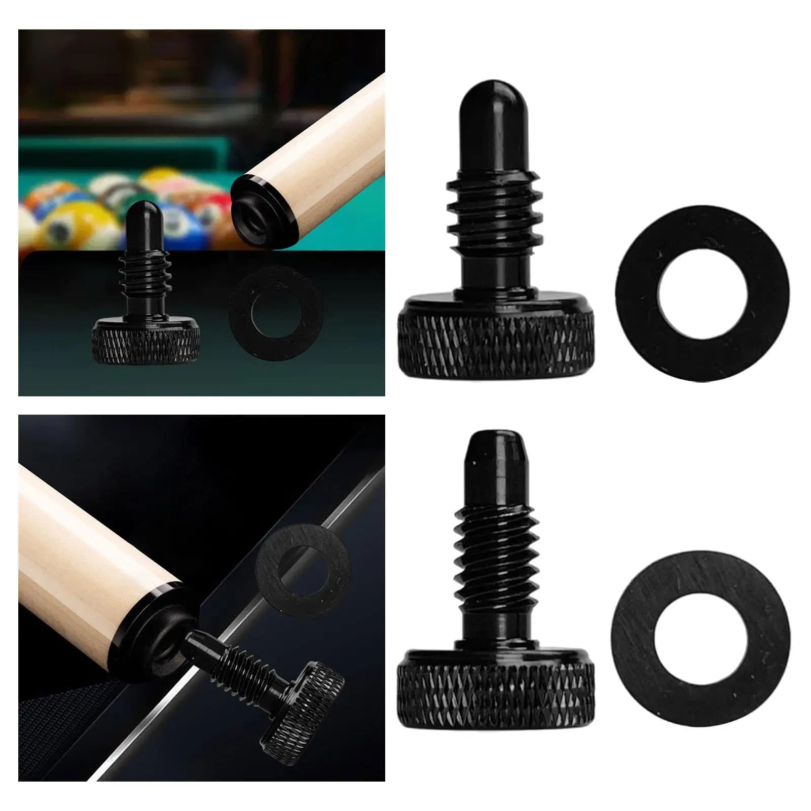 Tappo inferiore per stecca da biliardo con guarnizione di ricambio per Playing Club portatile