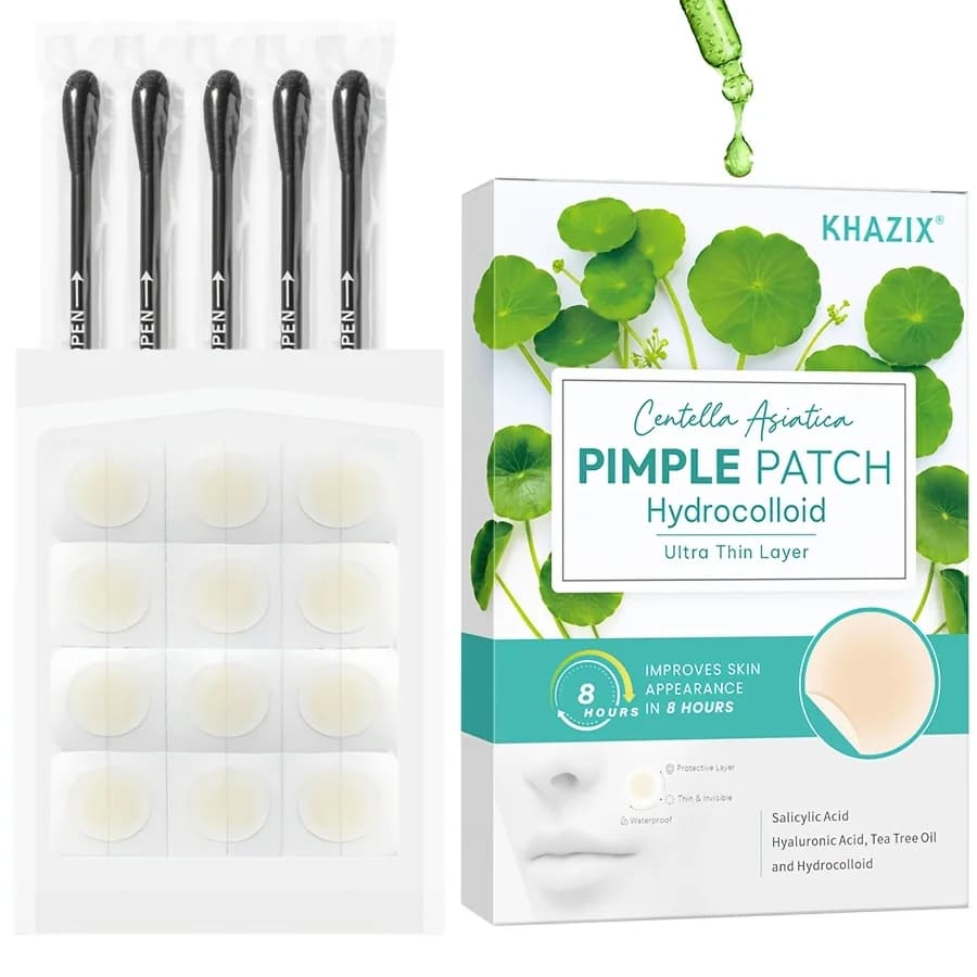 17 Pieces Cerotti Hydrocolloidali for Acne | Hidden, breathable, delicate, not irritating | Suitable for acne, pimples and facial imperfections