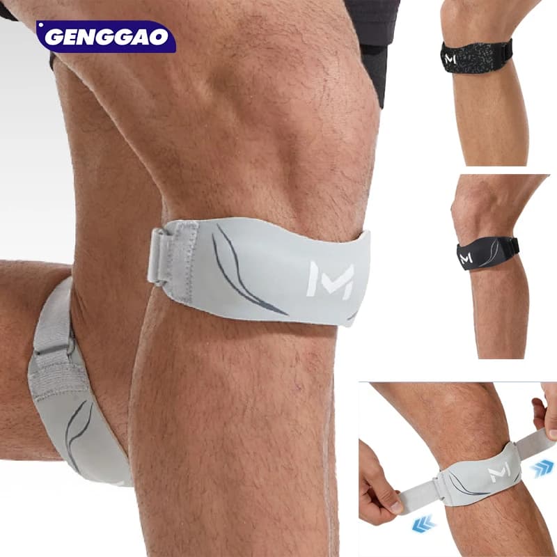 1 paio di ginocchiere per donna e uomo, fascia di supporto per la rotula, per tendinite, basket, corsa, escursionismo, pallavolo, tennis