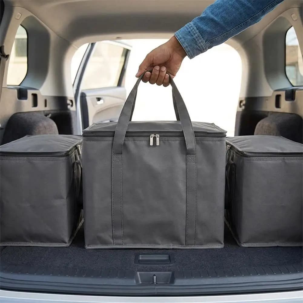 Upgrade Portable Lunch Cooler Bag Folding Insulation Picnic Ice Pack Food Thermal Bag Drink Carrier Insulated Bags Beer Delivery