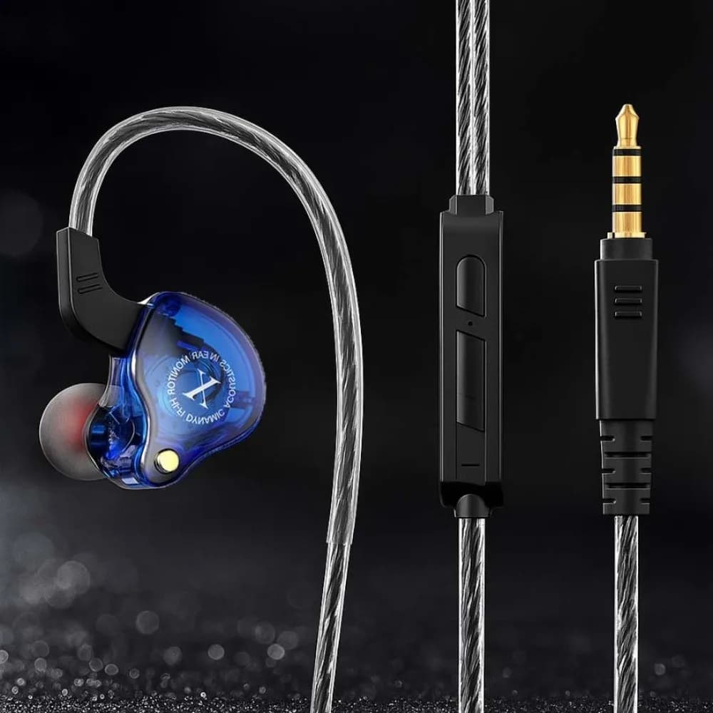 3.5mm Wired Earphone in-Ear Deep Bass Wired Headset Universal Round Head Earpiece Headset Mobile Phone/Tablet/Computer