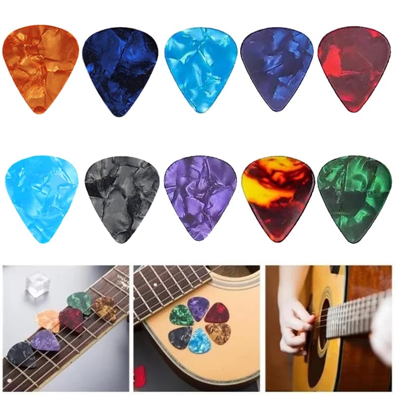 Plettri per chitarra Accessori per strumenti a corda pizzicata multi plettro in celluloide multi ABS per gli amanti dei bassi di chitarra elettrica acustica TMZ