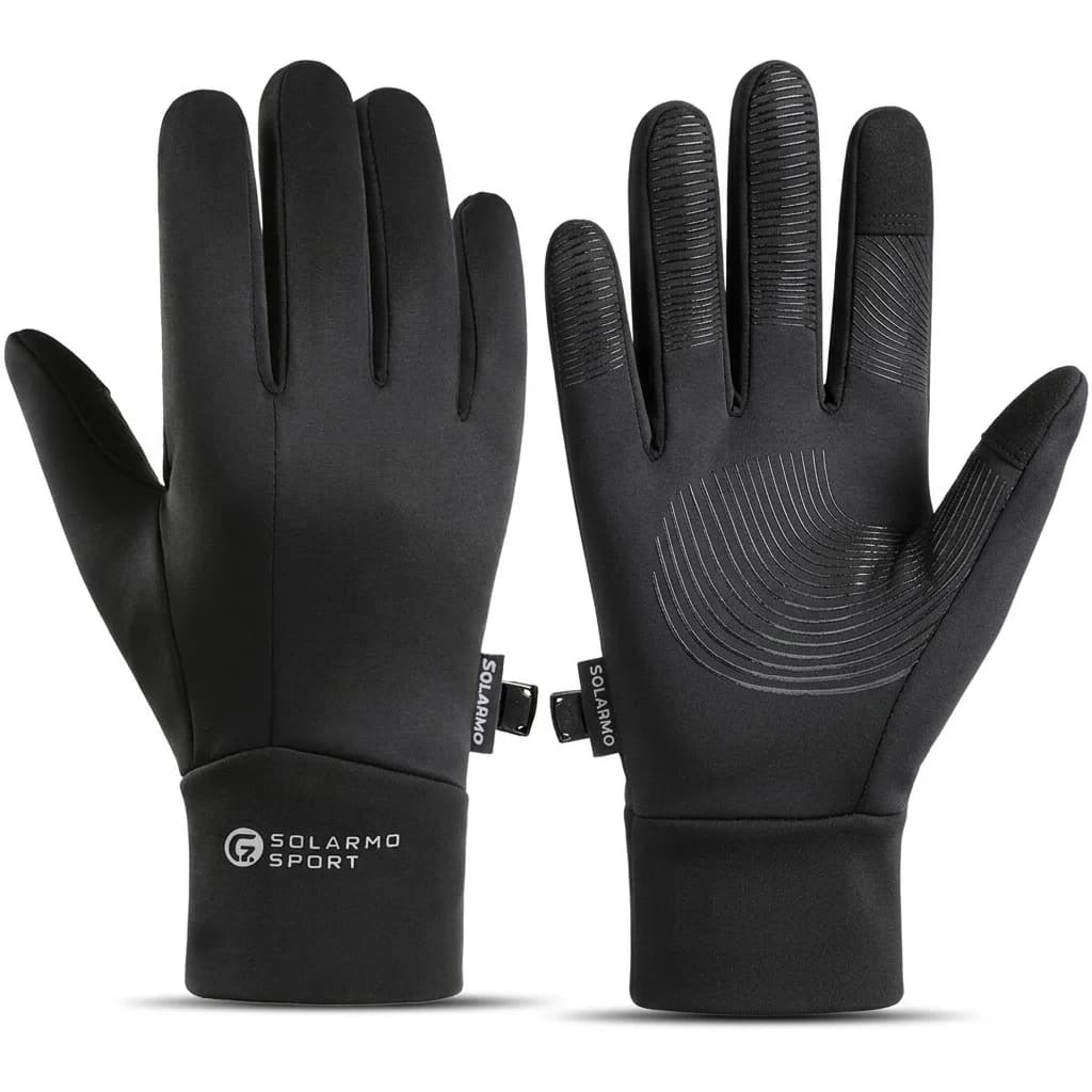Winter Sport Gloves for Men, Touchscreen and Fleece Thermal Cold Weather Gloves, Snow Ski Gloves Winter Gear