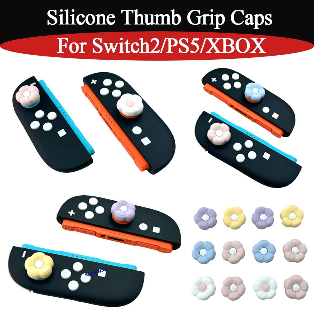 Set di 4 Copri-Stick in Silicone per Switch 2/PS5/XBOX, Accessori per Gaming