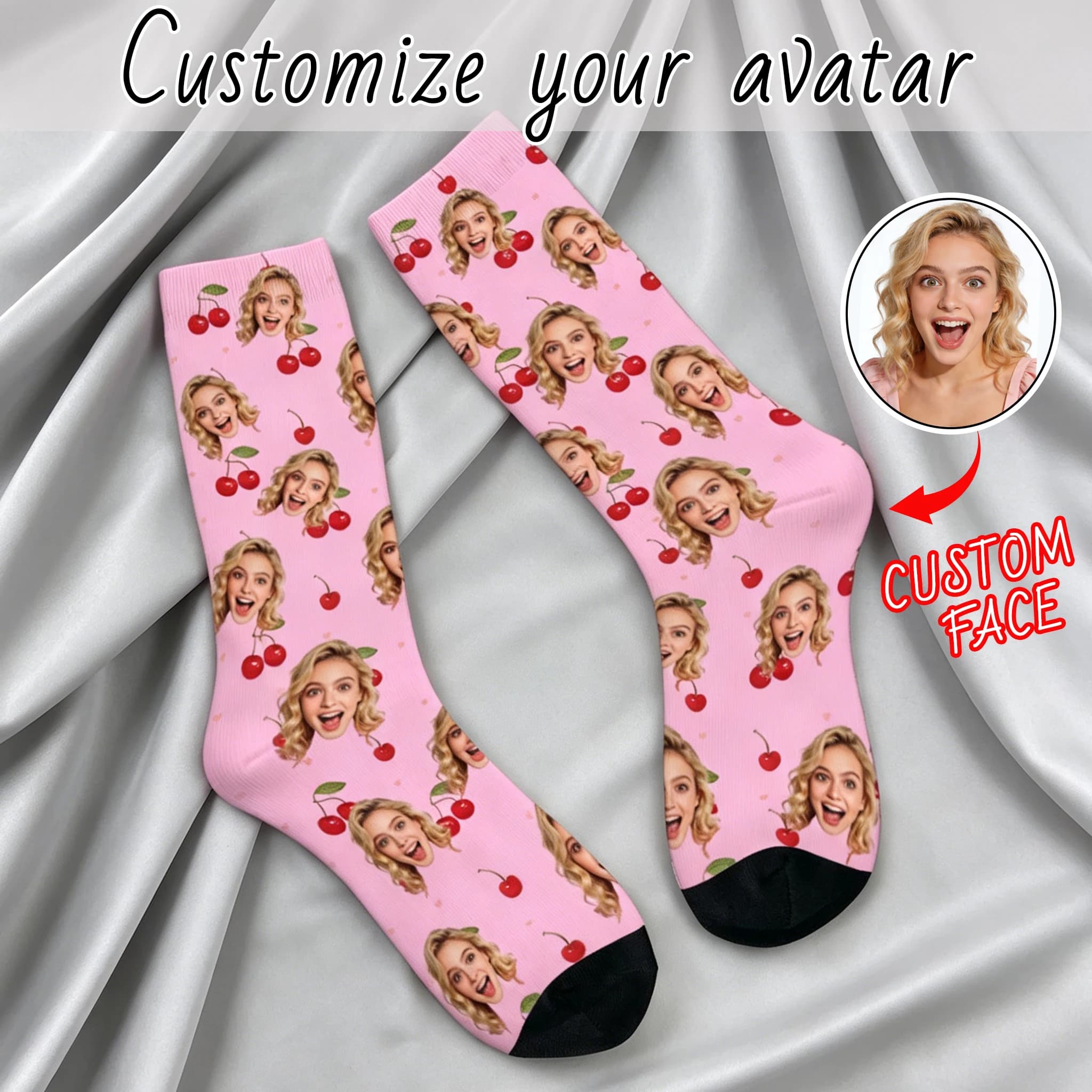 LOVE Customized face-shaped socks DIY Unisex customized socks Personalized picture socks Photo socks Customized socks as gifts