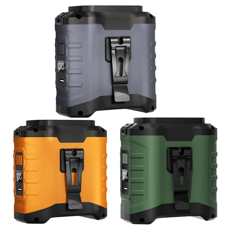 Ventilatore portatile mini USB ricaricabile con clip in vita con power bank da 10000 mAh Ventilatore wireless da appendere al collo per sport e lavoro all'aperto