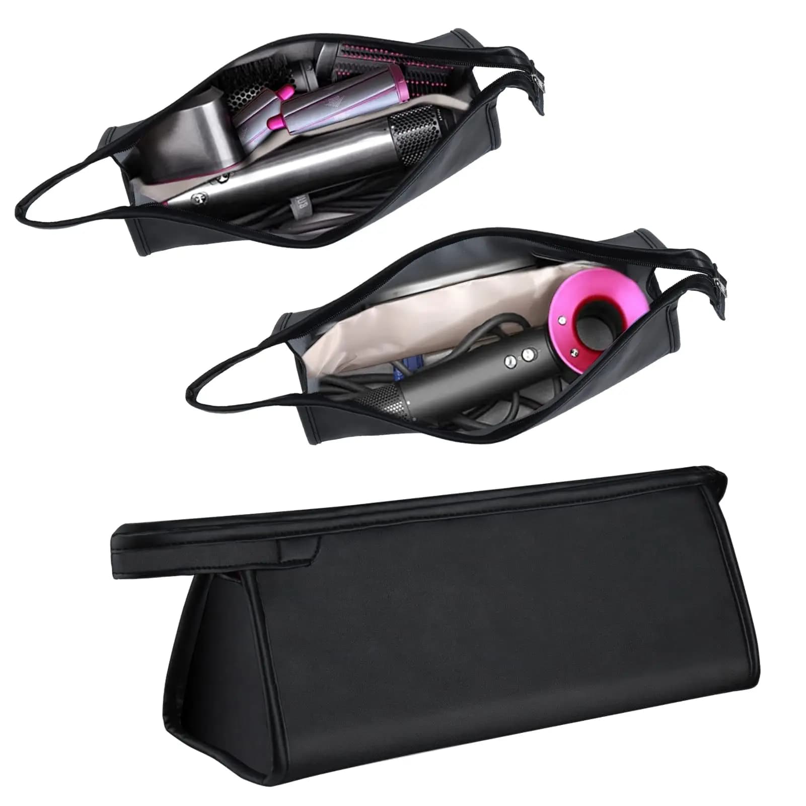 Borsa da Viaggio per Strumenti per Capelli da Donna, Organizer da Viaggio per Piastra, Lisciante e Arricciacapelli, Impermeabile e Antigraffio