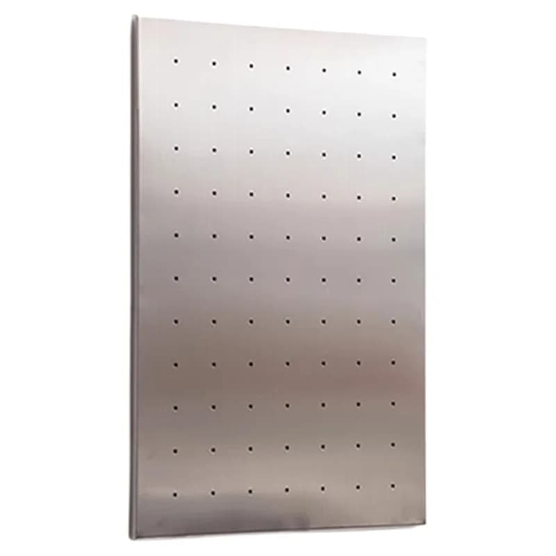 Pannello forato in ferro inox spazzolato per camera da letto, ingresso, da appendere a parete, pannello divisorio, anti-impronta, pannello forato magnetico in metallo