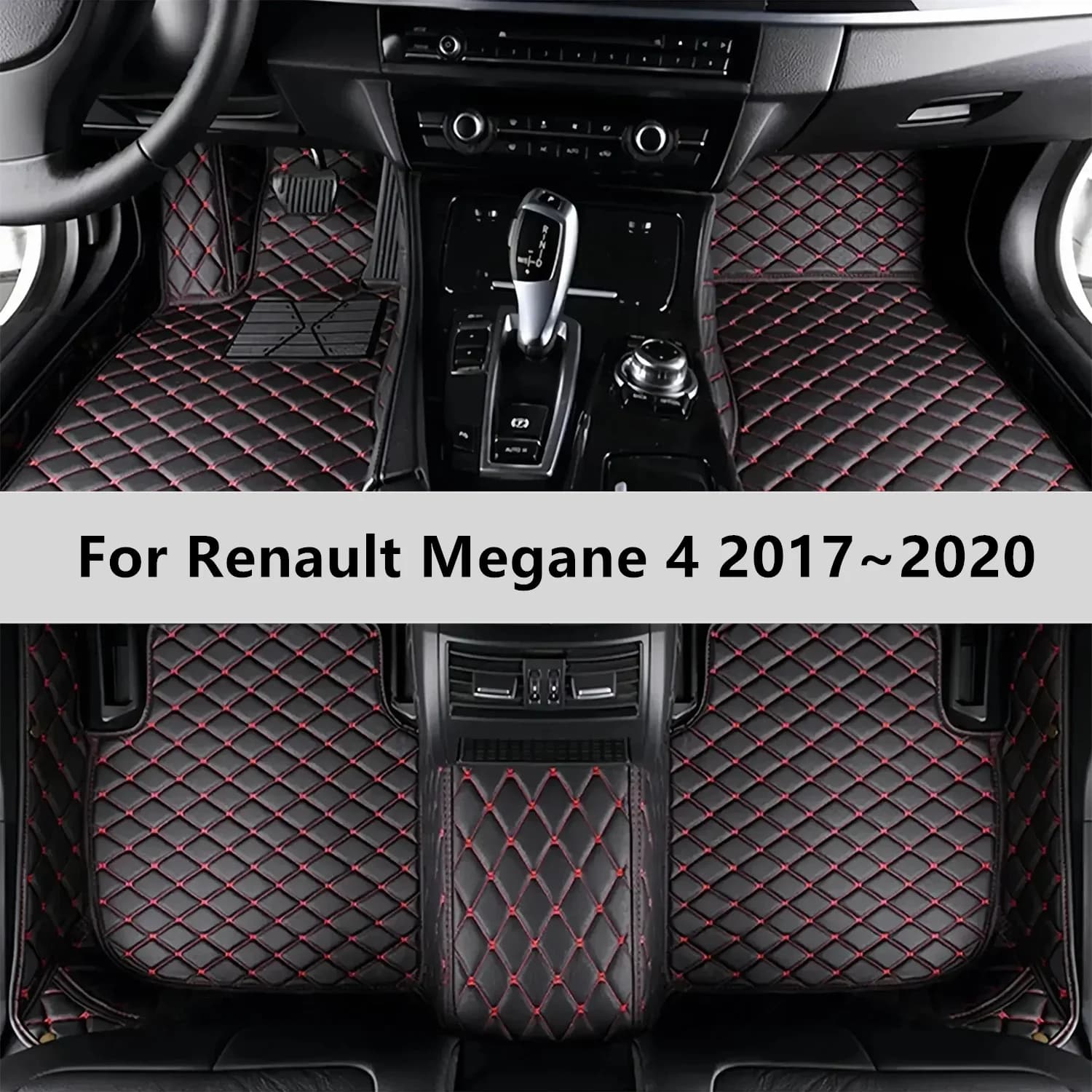 Tappetini per auto personalizzati per Renault Megane 4 2017 ~ 2020 Tappetino per auto Accessori per tappetini Uomo Donna Accessori interni