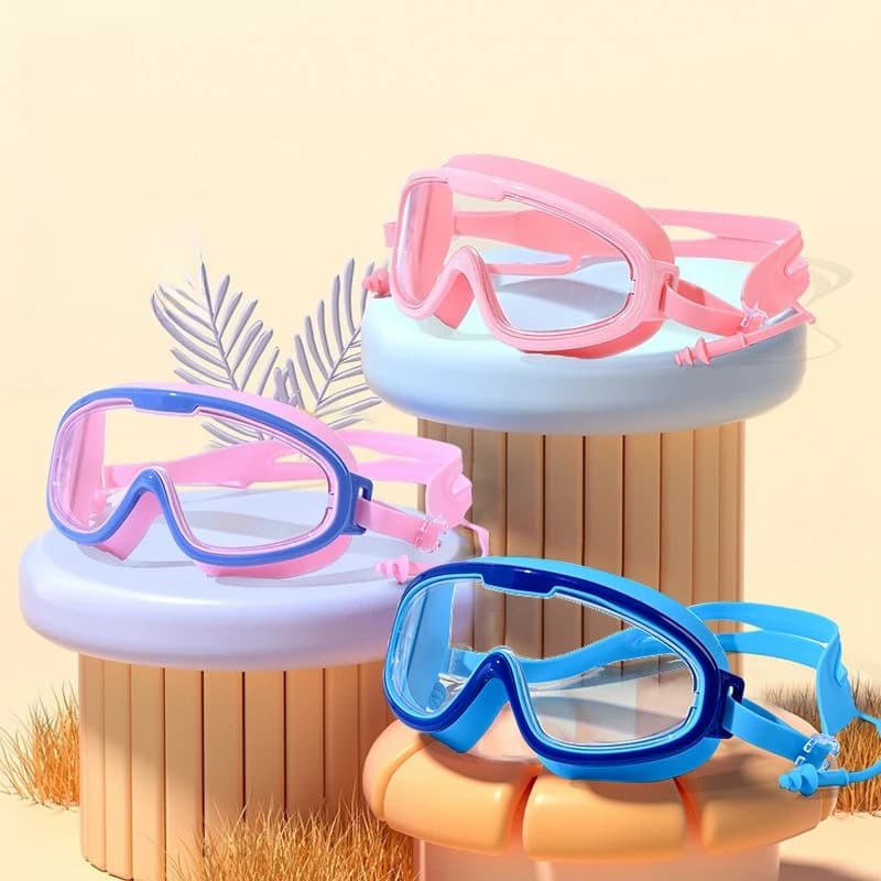 Occhialini da nuoto per bambini, impermeabili e antiappannamento, occhialini da nuoto eleganti, occhialini da immersione professionali