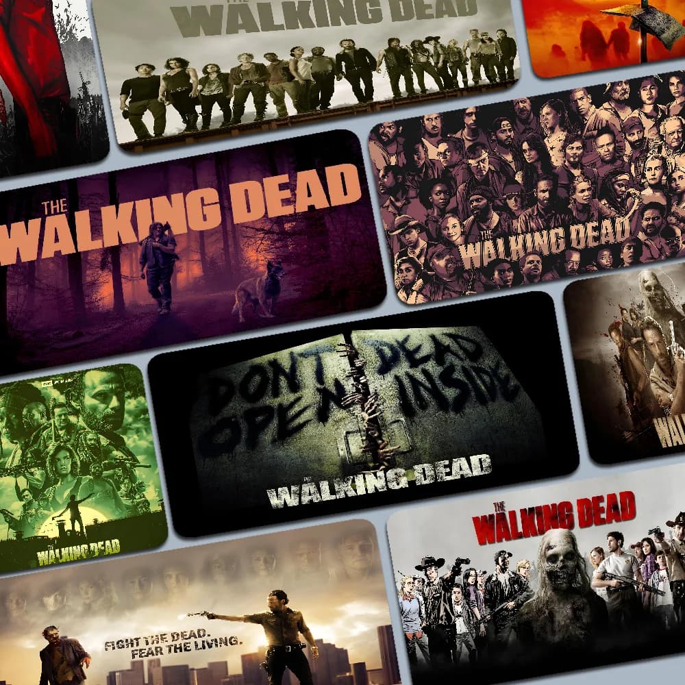 Tv Show Fear The Walking Dead Tappetino per mouse Boy Pad Tappetino per mouse da gioco in gomma naturale Dimensioni tappetino da scrivania per giochi World of Tanks CS GO Zel