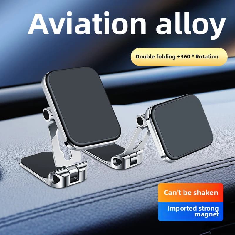 Supporto per telefono da auto con ventosa, magnetico potente, pieghevole per presa d'aria, cruscotto, supporto per navigatore, adesivo