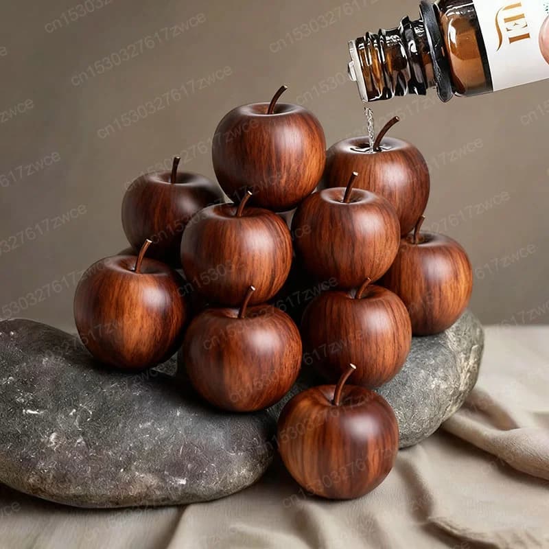 Maple Wood Apple Essential Oil Aroma Diffuser Natural Wood Grain Car Home Hotel Decor Gift Air Freshener Essential Oil Diffuser
