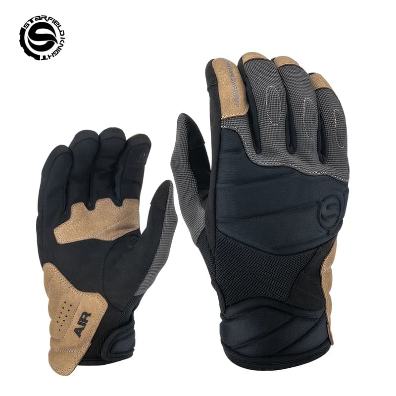 SFK Full Finger Motorcycle Riding Gloves Summer Breathable Cushioning Joint Protection Gears Non-slip Wear-resistant Equipment