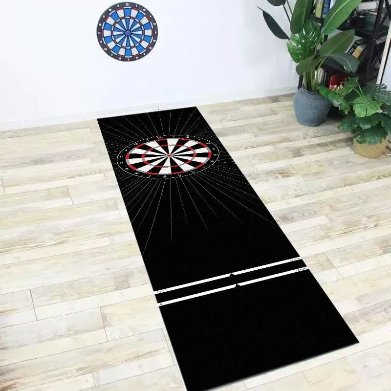 VIKAMA Dartboard Print Dart Mat Standard Throwing Lines Anti Slip Long Rug For Indoor Dart Game Floor Protection