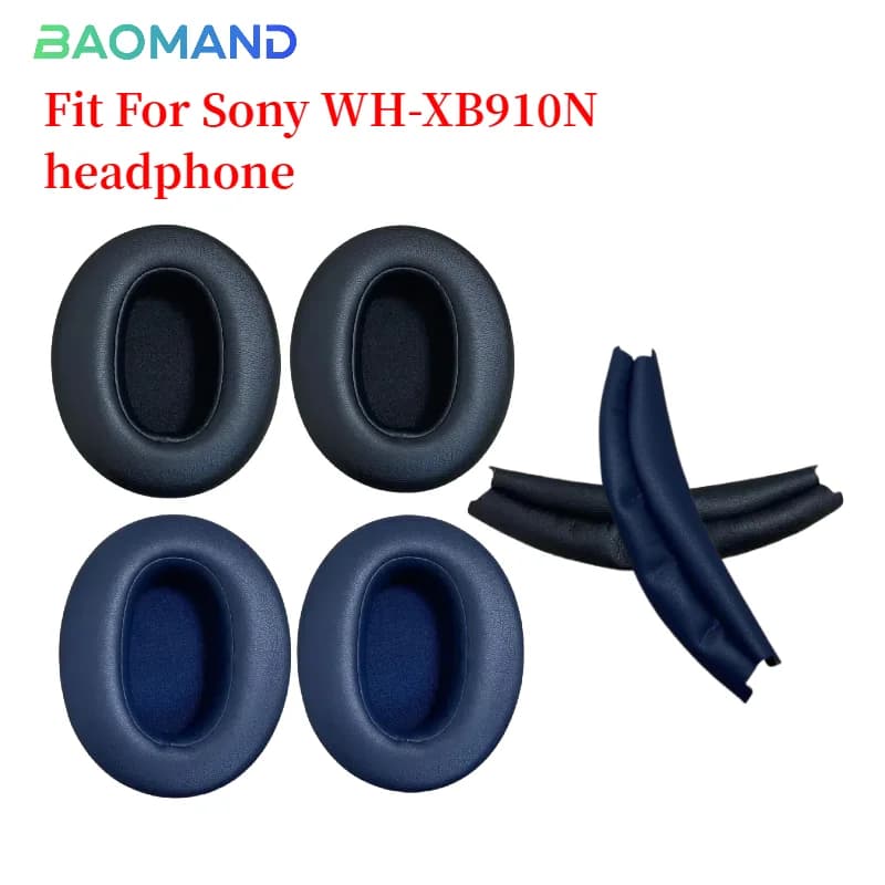 Replacement Ear pads for Sony WH-XB910N Headphones Memory Foam Ear Cushions Earmuff Earpads headset Gamer Leather case