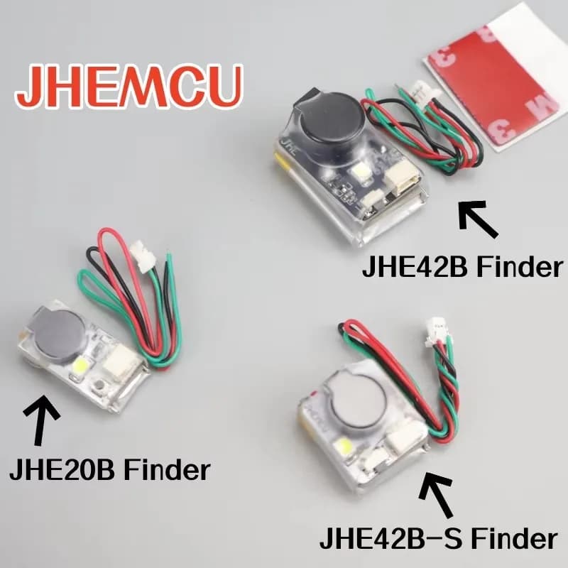 JHE42B_S JHE42B JHE20B 5V Localizzatore cicalino super rumoroso 110dB con allarme cicalino LED per rilevatore di controller di volo drone da corsa FPV