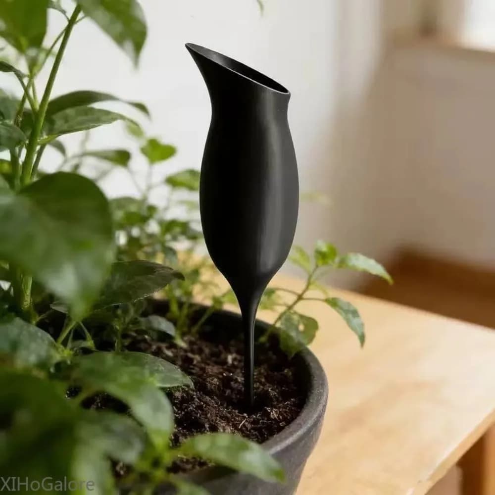 Creative 3D Printed Wine Glass Shaped Self Watering Planter For Living Room Office Desk Modern Home Decor Gift Idea