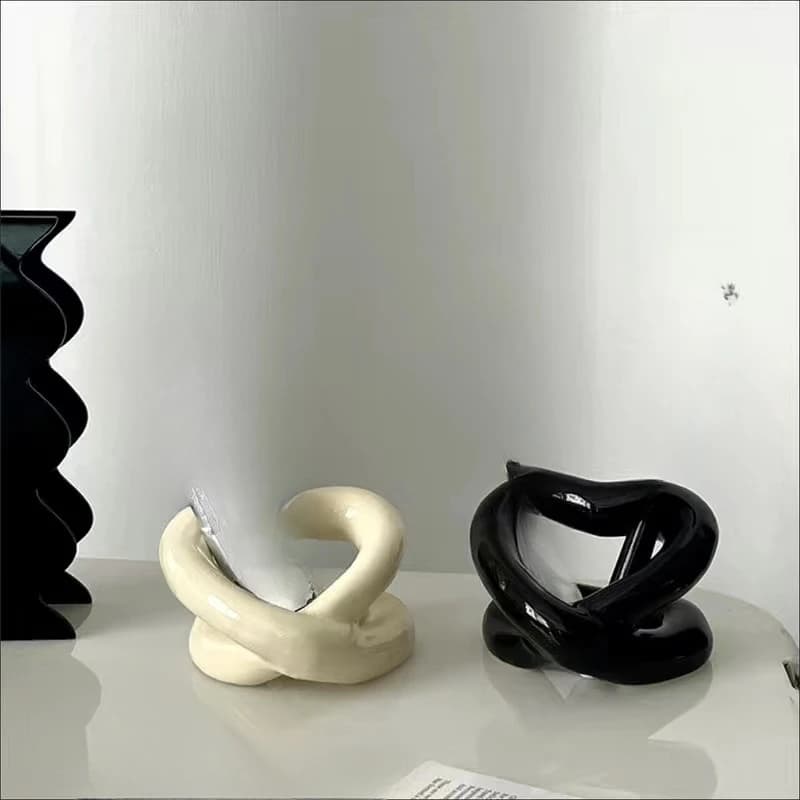 Porta spazzolino in ceramica Ins Coppia bagno Dentifricio Spazzolino Portaoggetti decorativo Portapenne per trucco con fiori secchi