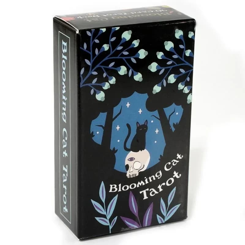 Mazzo di tarocchi per gatti in fiore Gioco da tavolo per feste per il tempo libero Gioco da tavolo di carte Oracle di profezia di predizione del futuro di alta qualità