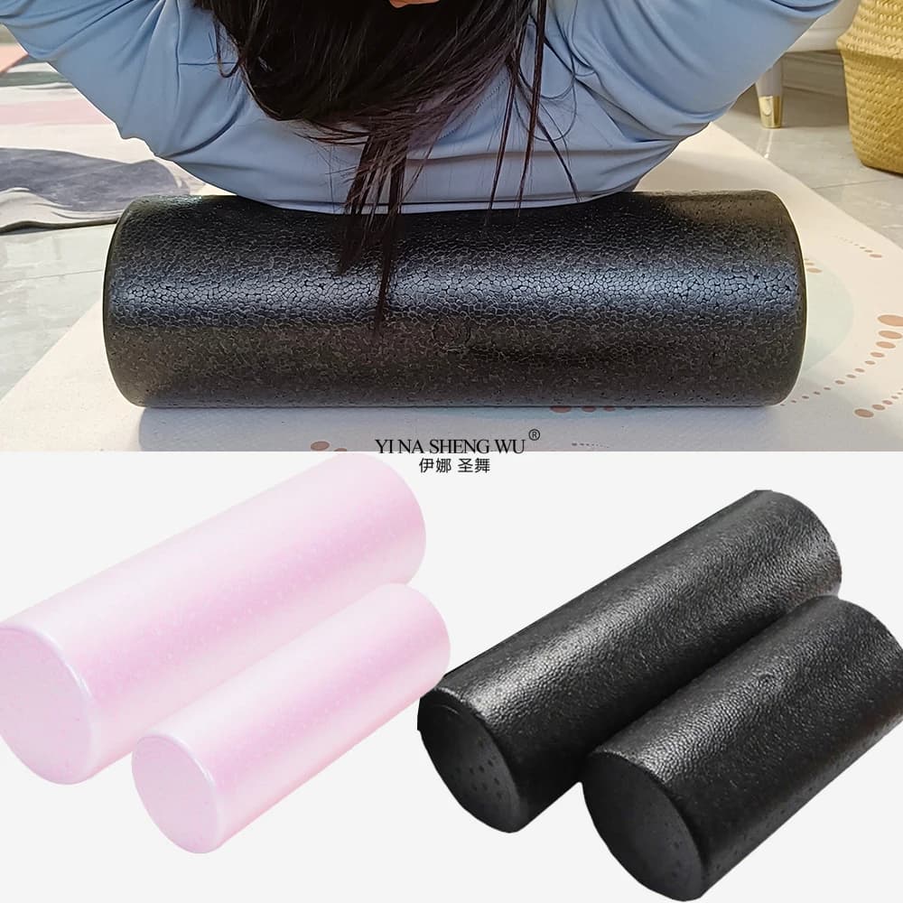 Yoga Foam Roller EPP Fitness Portable Pilates Exercises for the body Gym for leg/arm/straight/foot pain Tool for myofascial treatment Pink