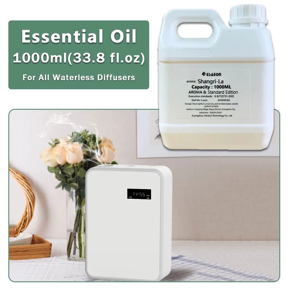ESAEON Essential Oils - For All Waterless Aromatherapy Machines, Household Aroma Machine Oil, Shangri-La - 1000ML (67.6 fl.oz)