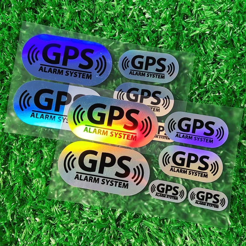1SET GPS Reflective Laser Motorcycle Stickers Waterproof Motorbike Fuel Tank Car Window Electric Scooter Sunscreen Vinyl Decals