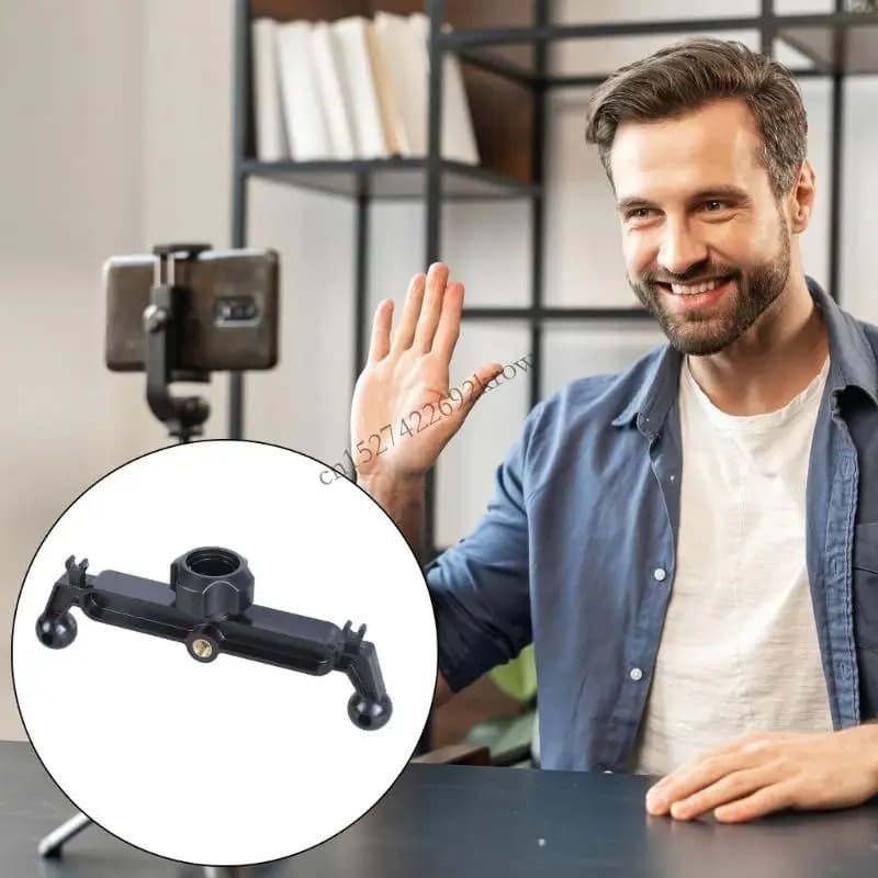R9CB Conversione adattatore da vite femmina a testa a da 1/4" adatta per supporti universali per telefoni e tablet mobili
