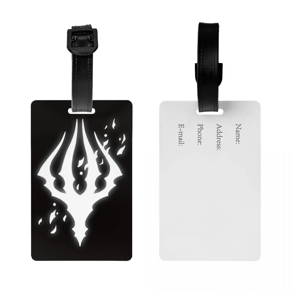 Etichette per Bagagli Hollow Knight King's Brand, Accessori per Valigie, Targhette per Bagagli da Viaggio, Porta Etichette con Spazio per Nome e Indirizzo
