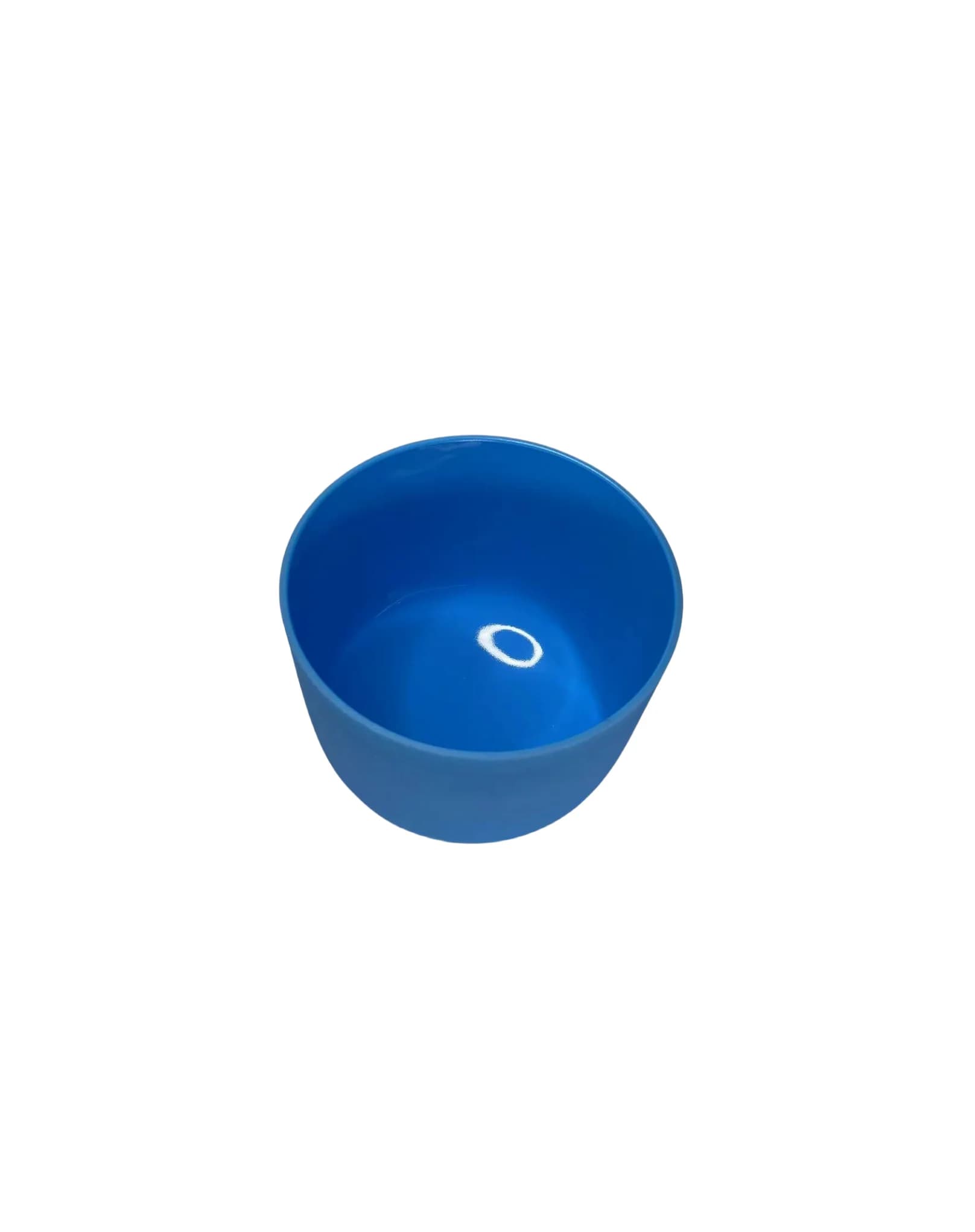 432hz/440hz 8" Tuned G Note Blue Color Crystal Singing Bowl For Healing Chakras