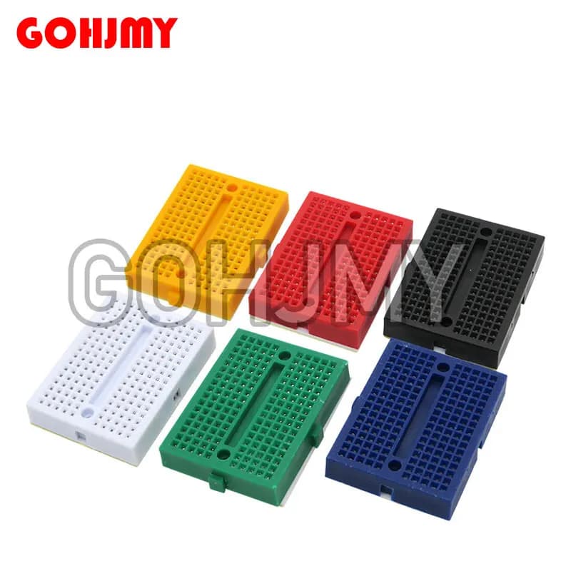 5 pcs/lot SYB-170 Mini welding prototype Breadboard experiment test 170 fixing points 35*47*8.5mm for arduino DIY kit