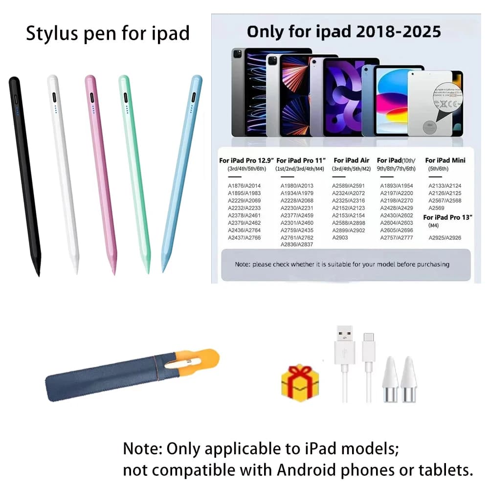 Penna Stylus Dedicata per iPad Apple Pro Mini Air Compatibile con i Modelli Pencil2 2018-2022