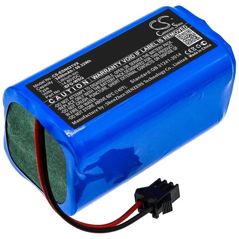 Batteria per aspirapolvere robot da 14,8 V per Proscenic 850P e 850T, batteria sostitutiva da 3400 mAh