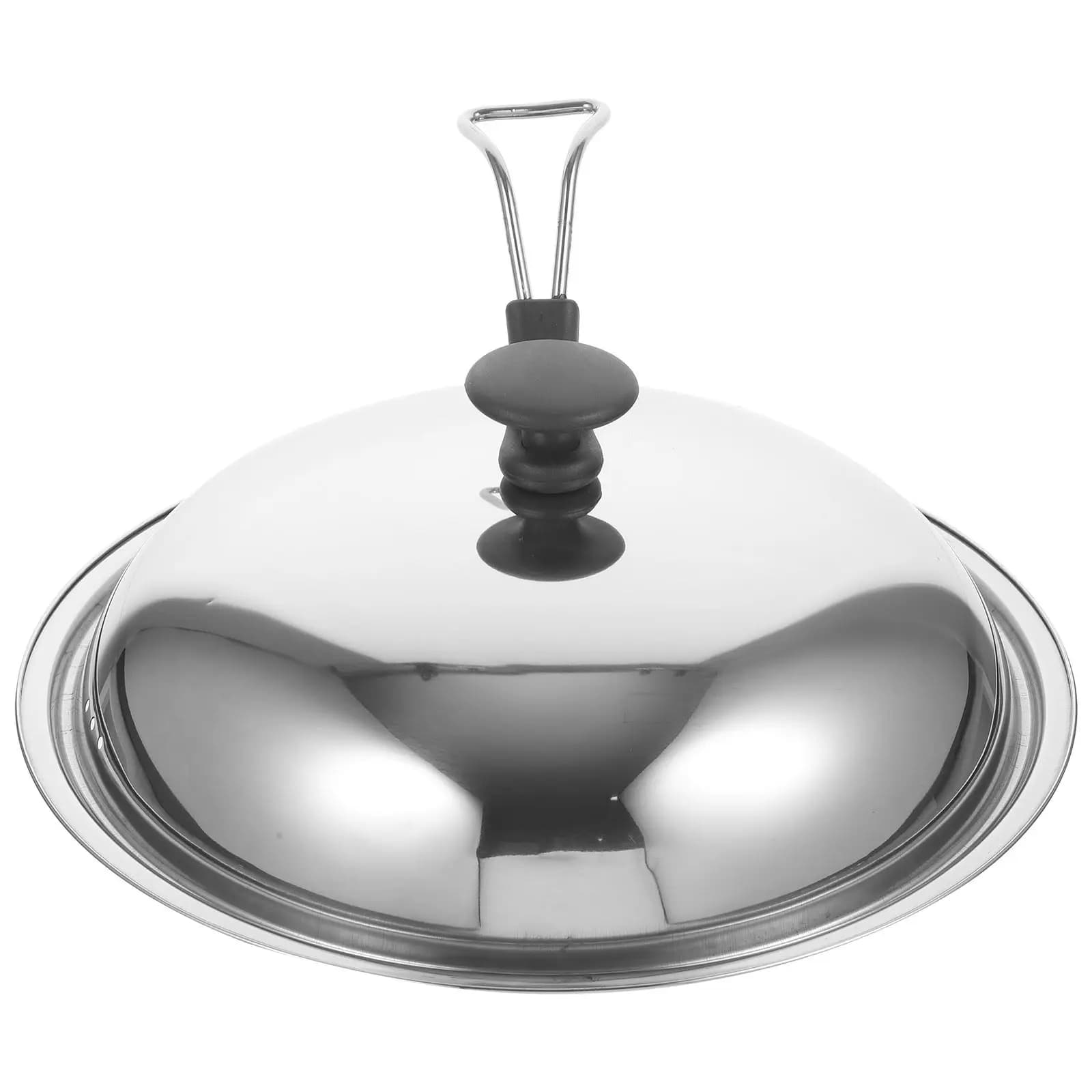 Coperchio Universale in Acciaio Inossidabile per Pentole e Padelle, Adatto per Padelle, Pentole in Ghisa, Coperchio Verticale per Pentole da Cucina