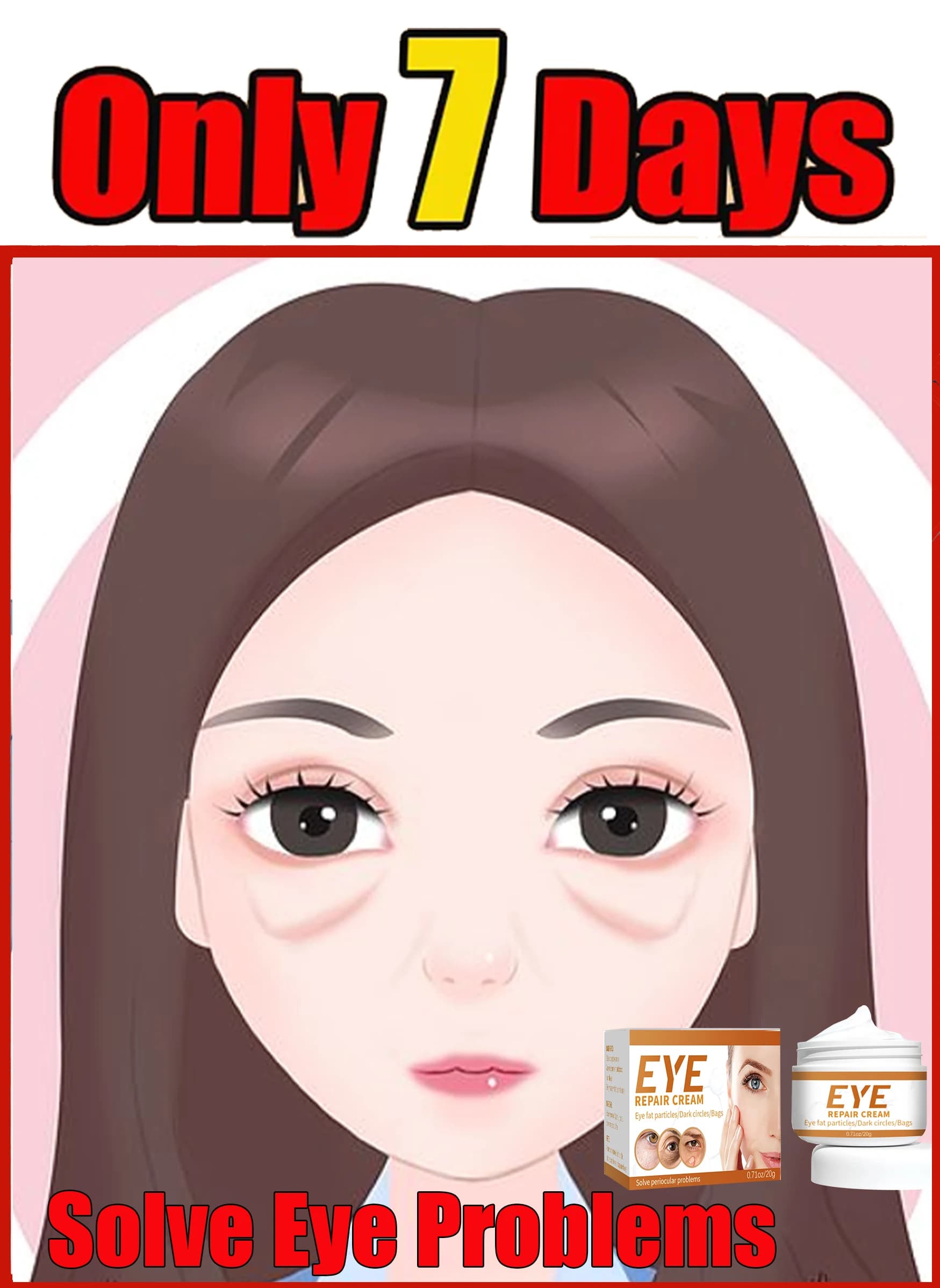 Anti-wrinkles, removes bags and swellings, clears the eyes, attenuates thin lines, moisturizing, whitening, skin care
