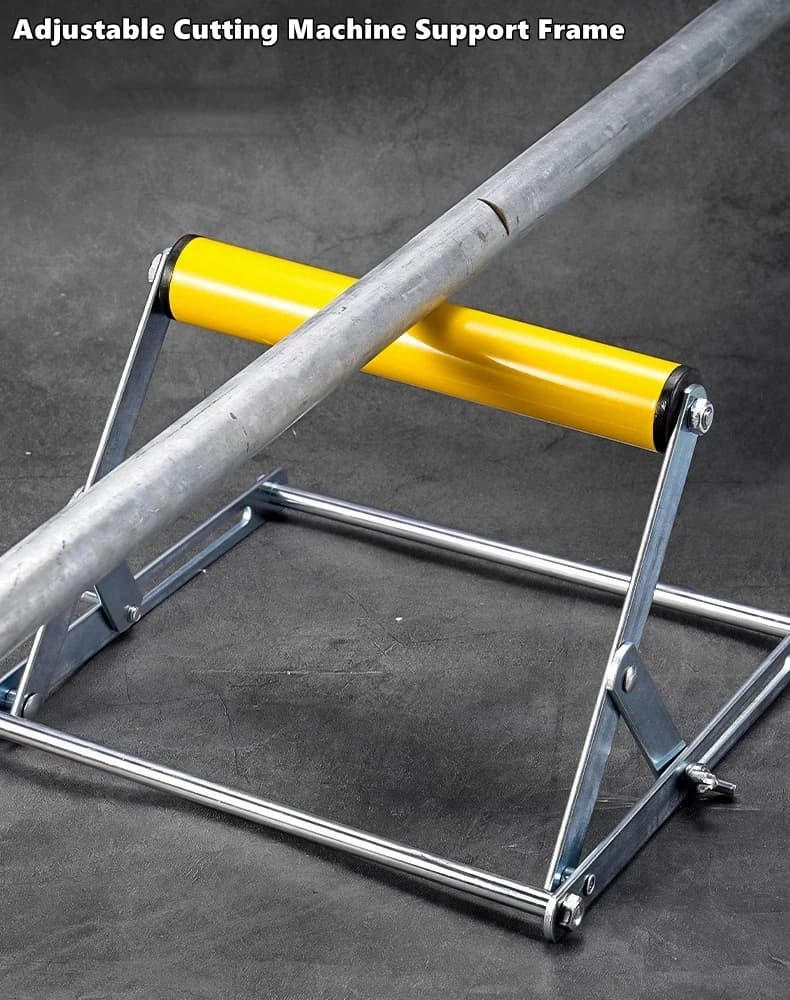 Adjustable Height Table Saw Roller Stand, Mitral Saw Roller Support for Wood Frame Cutting Machine