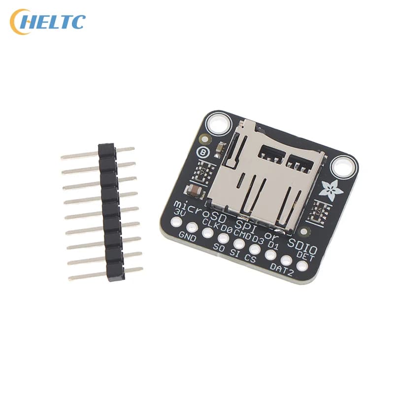 Scheda Breakout Modulo di Sviluppo Adafruit Micro SD SPI o SDIO Nera 4682 Solo 3V