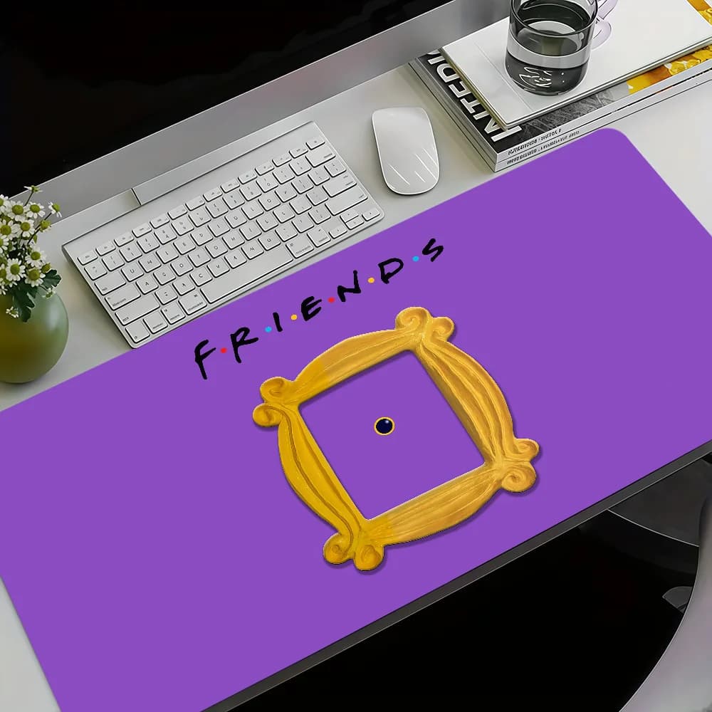 Classic F-Friends Tv Show F-Friend Mouse Pad Desktop in gomma addensato Tappetino per mouse grande Tappetini da scrivania da gioco antiscivolo per ufficio XXL
