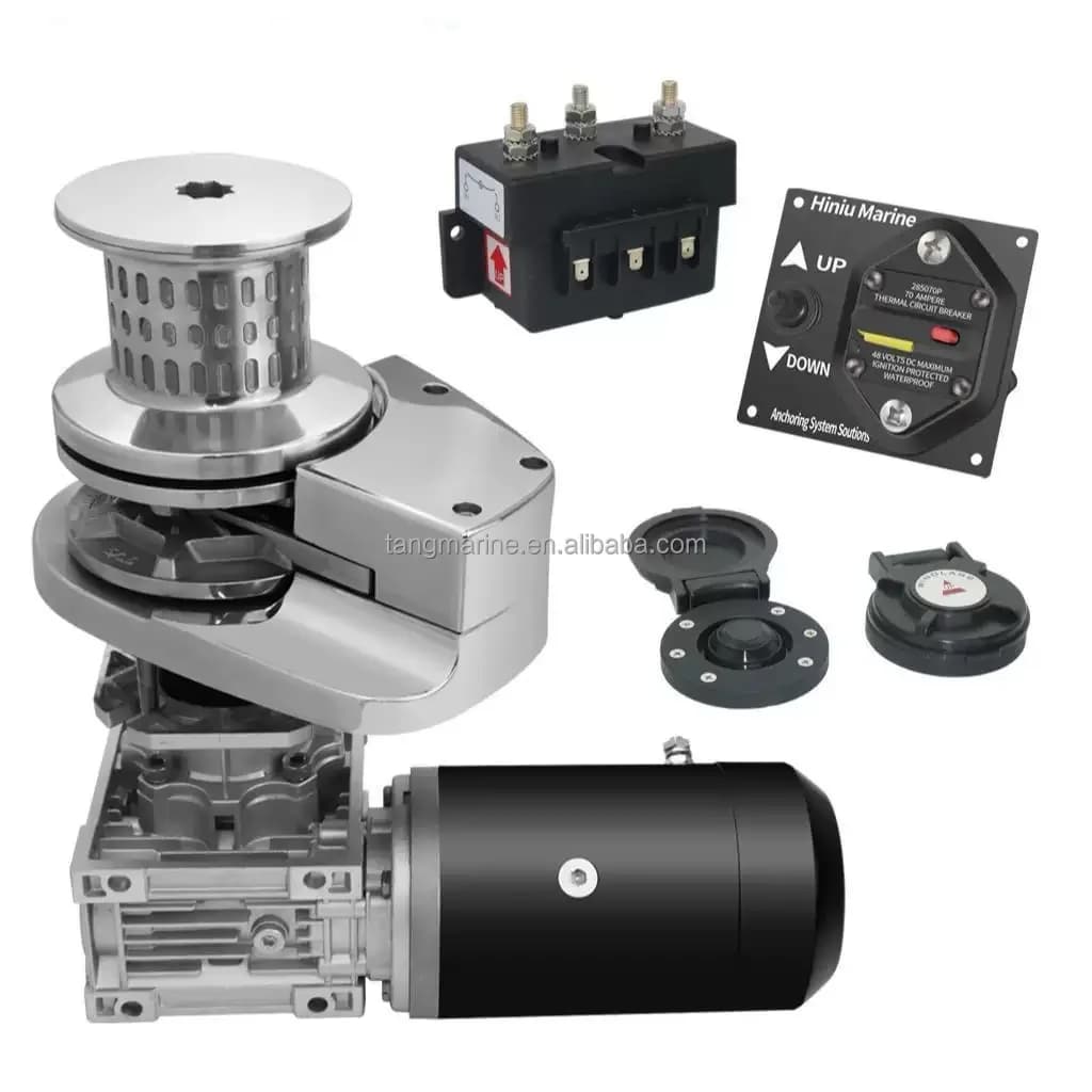 High Quality Stainless Steel Anchor Hand Winch Manual Windlass with Rope Capstan Marine Supplies
