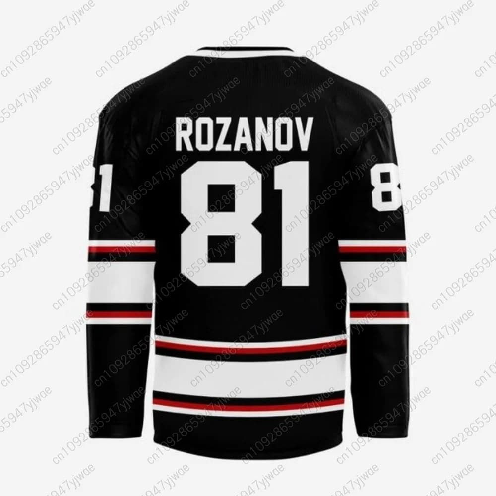 2025 uomini Cosplay Boston Raiders Ilya Rozanov fan Hockey Jersey Donna Uomo T-shirt a maniche lunghe Unisex Top t-shirt in jersey