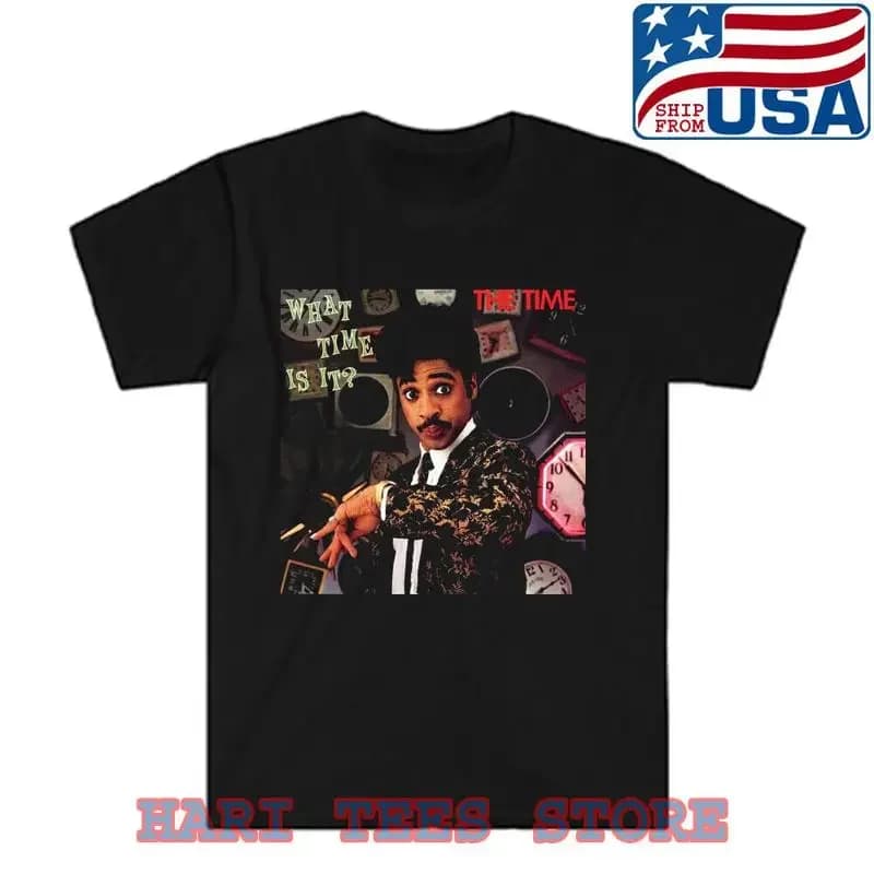 Morris Day What Time Is It Men's Black Size S to 5XL T shirt