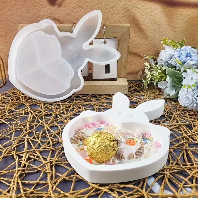 Nuovo Stampo in Silicone 3D a Forma di Coniglio 2026 per Candele Fai da Te, Gesso e Decorazioni per la Casa