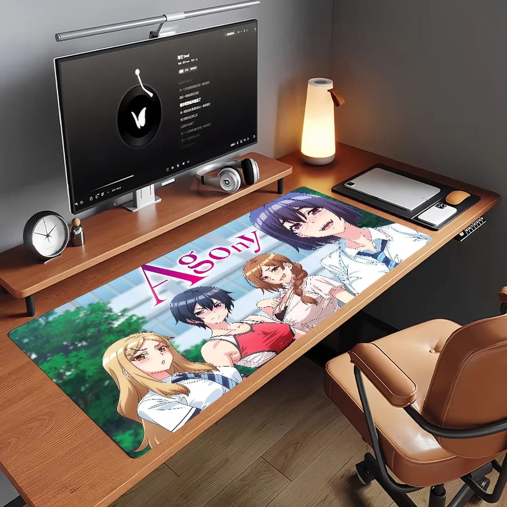 Tappetino per mouse TV in gomma antiscivolo per computer Adams Sweet A-Agony Mat Gamer Balance Decoracion Deskmat Laptop Office Large