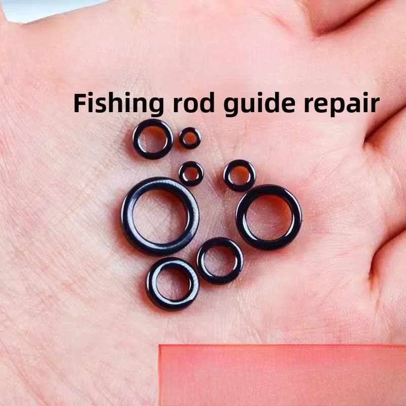 Titanium Oxide Fishing Cane Magnetic Guide Ring, Durable Accessory for Fishing Equipment